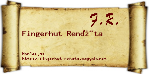 Fingerhut Renáta névjegykártya
